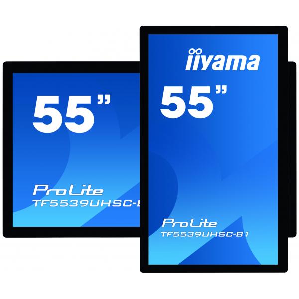 Iiyama ProLite TF5539UHSC-B1AG Monitor PC 139,7 cm [55] 3840 x 2160 Pixel 4K Ultra HD LED Touch screen Multi utente Nero (iiyama ProLite TF5539UHSC-B1AG 55' Open Frame IPS 15pt PCAP IPS 4K Touch Screen with Anti Glare)IiyamaTF5539UHSC-B1AG