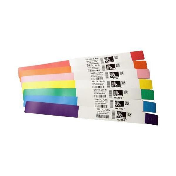 Zebra Z-Band Splash Blu Etichetta per stampante autoadesiva (Z-BAND SPLASH WRISTBAND25X254MM - 350 BAND/CARTR BLUE BOX OF 6)Zebra10012717-3K