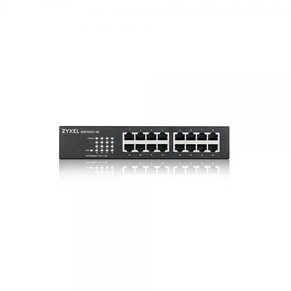 Zyxel GS1100-16 Non gestito Gigabit Ethernet [10/100/1000] (Zyxel GS1100-16 v3 16 port Gigabit Unmanaged Switch)Zyxel4718937614073GS1100-16-GB0103F