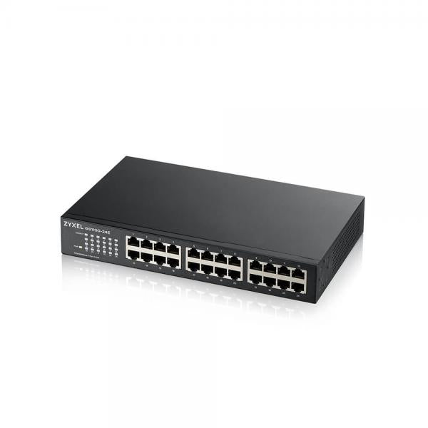 Zyxel GS1100-24E Non gestito Gigabit Ethernet [10/100/1000] Nero (Zyxel GS1100-24 24 port Gigabit Unmanaged Switch v3)ZyxelGS1100-24E-GB0103F