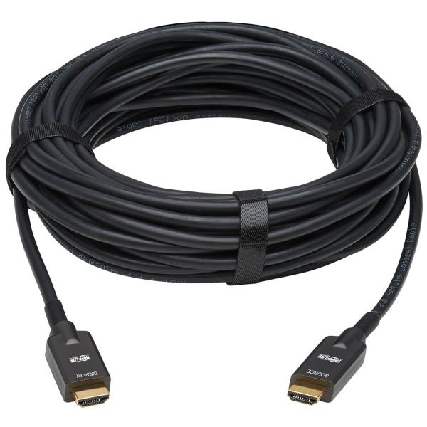 Tripp Lite P568FA-10M cavo HDMI HDMI tipo A [Standard] Nero (Eaton Tripp Lite Series High-Speed Armored HDMI Fiber Active Optical Cable [AOC] - 4K @ 60 Hz, HDR, 4:4:4, M/M, Black, 10 m - Premium High Speed - HDMI cable - HDMI male to HDMI male - 10 m...