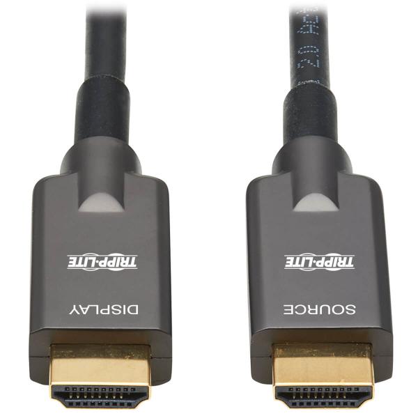 Tripp Lite P568FA-10M cavo HDMI HDMI tipo A [Standard] Nero (Eaton Tripp Lite Series High-Speed Armored HDMI Fiber Active Optical Cable [AOC] - 4K @ 60 Hz, HDR, 4:4:4, M/M, Black, 10 m - Premium High Speed - HDMI cable - HDMI male to HDMI male - 10 m...