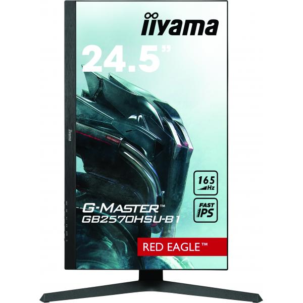 Iiyama G-MASTER GB2570HSU-B1 Monitor PC 62,2 cm [24.5] 1920 x 1080 Pixel Full HD LED Nero (iiyama G-Master GB2570HSU-B1 Red Eagle 25' Fast IPS 0.5ms MPRT 165Hz Refresh Gaming Monitor)Iiyama4948570118311GB2570HSU-B1