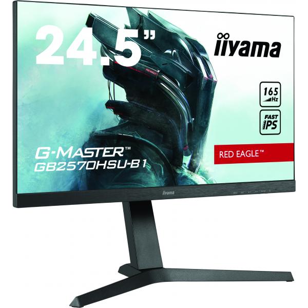 Iiyama G-MASTER GB2570HSU-B1 Monitor PC 62,2 cm [24.5] 1920 x 1080 Pixel Full HD LED Nero (iiyama G-Master GB2570HSU-B1 Red Eagle 25' Fast IPS 0.5ms MPRT 165Hz Refresh Gaming Monitor)Iiyama4948570118311GB2570HSU-B1