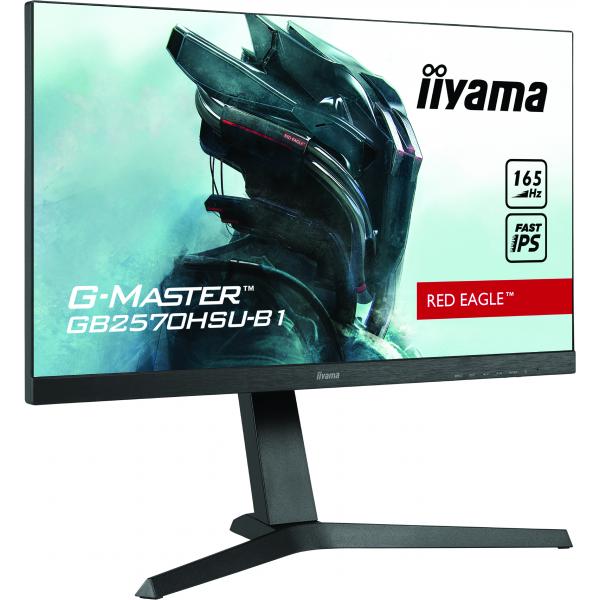 Iiyama G-MASTER GB2570HSU-B1 Monitor PC 62,2 cm [24.5] 1920 x 1080 Pixel Full HD LED Nero (iiyama G-Master GB2570HSU-B1 Red Eagle 25' Fast IPS 0.5ms MPRT 165Hz Refresh Gaming Monitor)Iiyama4948570118311GB2570HSU-B1