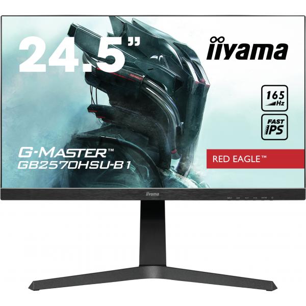 Iiyama G-MASTER GB2570HSU-B1 Monitor PC 62,2 cm [24.5] 1920 x 1080 Pixel Full HD LED Nero (iiyama G-Master GB2570HSU-B1 Red Eagle 25' Fast IPS 0.5ms MPRT 165Hz Refresh Gaming Monitor)Iiyama4948570118311GB2570HSU-B1