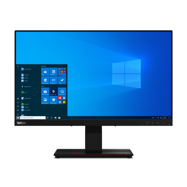 Lenovo ThinkVision T24t-20 Monitor PC 60,5 cm [23.8] 1920 x 1080 Pixel Full HD LED Touch screen Capacitivo Nero (Lenovo ThinkVision T24t-20 - LED monitor - 24 [23.8 viewable] - touchscreen - 1920 x 1080 Full HD [1080p] @ 60 Hz - IPS - 300 cd/m - 1000...