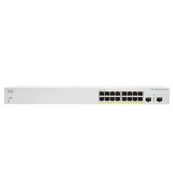 Cisco CBS220-16P-2G Gestito L2 Gigabit Ethernet [10/100/1000] Supporto Power over Ethernet [PoE] Bianco (CBS220 SMART 16-PORT GE POE - 2X1G SFP)Cisco0889728344388CBS220-16P-2G-EU