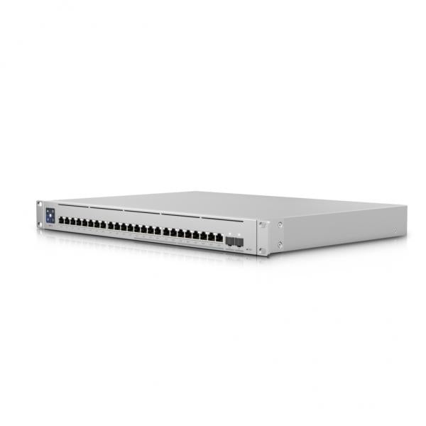 Ubiquiti USW-ENTERPRISE-24-POE switch di rete Gestito L3 Gigabit Ethernet [10/100/1000] Supporto Power over Ethernet [PoE] Argento (Ubiquiti UniFi 24 Port Managed Network Switch - USW-Enterprise-24-PoE)UbiquitiUSW-ENTERPRISE-24-POE