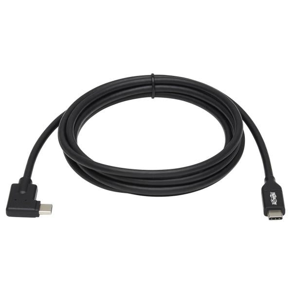 Tripp Lite U420-02M-RA cavo USB USB 3.2 Gen 1 [3.1 Gen 1] 2 m USB C 5 Gbit/s 60 W Nero (Usb-C Cable [M/M] - Usb 3.2 - Gen 1 [5 Gbps], Thunderbolt 3 - Compatible, Right-Angle Plug, 2 M [6.6 Ft.] - Warranty: 12M)Eaton0037332263667U420-02M-RA