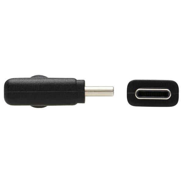 Tripp Lite U420-02M-RA cavo USB USB 3.2 Gen 1 [3.1 Gen 1] 2 m USB C 5 Gbit/s 60 W Nero (Usb-C Cable [M/M] - Usb 3.2 - Gen 1 [5 Gbps], Thunderbolt 3 - Compatible, Right-Angle Plug, 2 M [6.6 Ft.] - Warranty: 12M)Eaton0037332263667U420-02M-RA