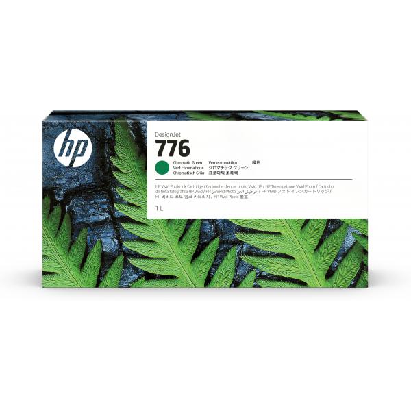 HP Cartuccia di inchiostro verde cromatico 776 da 1 l (HP 776 1L CHROMATIC GREEN INK CART)Hp01947214091641XB03A