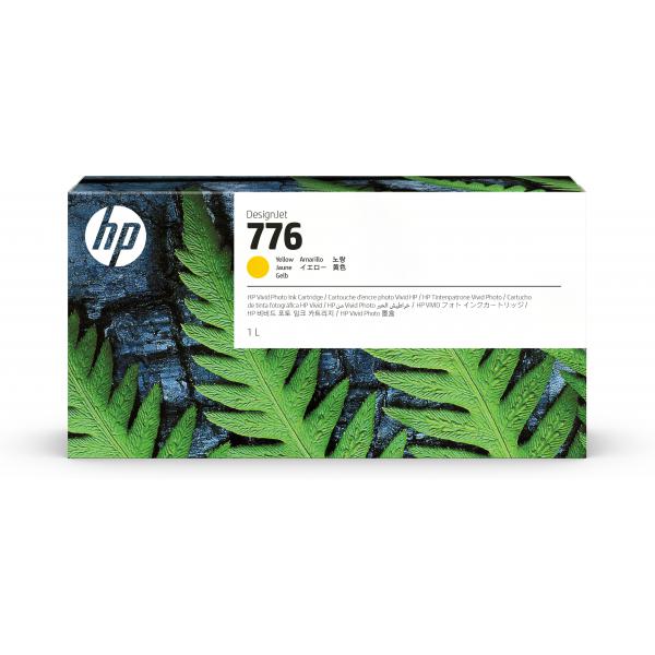 HP Cartuccia di inchiostro giallo 776 da 1 l (HP 776 1L YELLOW INK CARTRIDGE)Hp01947214092181XB08A