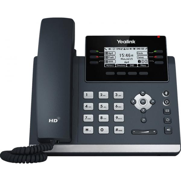 Yealink SIP T42U telefono IP Grigio LCD Wi-Fi (T42U IP Phone [No PSU] - SIP-T42U, IP Phone, Grey, - Wired handset, Desk/Wall, 100 entries, LCD - Warranty: 12M)YealinkSIP-T42U