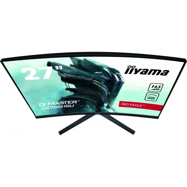 Iiyama G-MASTER G2766HSU-B1 LED display 68,6 cm [27] 1920 x 1080 Pixel Full HD Nero (iiyama G-MASTER Red Eagle G2766HSU-B1 - Monitor a LED - curvato - 27 - 1920 x 1080 Full HD [1080p] @ 165 Hz - VA - 250 cd/m? - 3000:1 - 1 ms - 2xHDMI, DisplayPort - ...