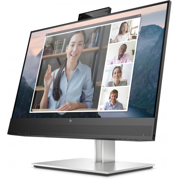 HP E24mv G4 FHD Conferencing Monitor (HP E24mv G4 Conferencing Monitor - E-Series - monitor a LED - 24 - 1920 x 1080 Full HD [1080p] @ 60 Hz - IPS - 250 cd/m - 1000:1 - 5 ms - HDMI, VGA, DisplayPort - altoparlanti - argento, testa utensile nera)Hp169...