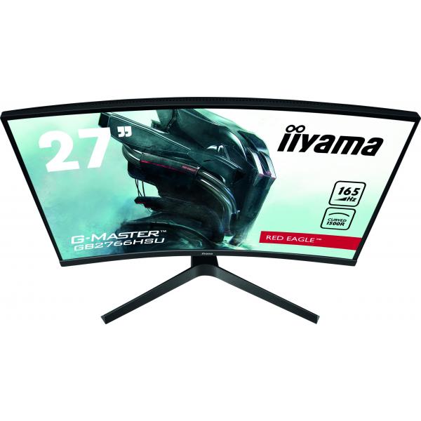 Iiyama G-MASTER GB2766HSU-B1 LED display 68,6 cm [27] 1920 x 1080 Pixel Full HD Nero (iiyama G-MASTER Red Eagle GB2766HSU-B1 - Monitor a LED - curvato - 27 - 1920 x 1080 Full HD [1080p] @ 165 Hz - VA - 250 cd/m? - 3000:1 - 1 ms - 2xHDMI, DisplayPort ...