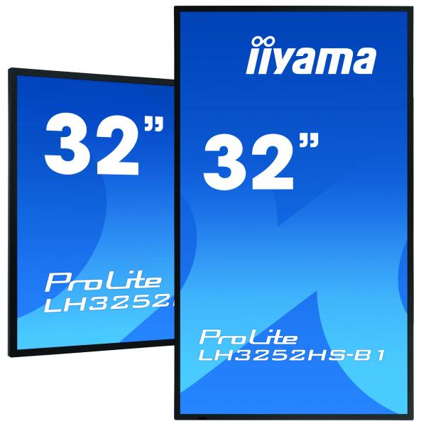 Iiyama LH3252HS-B1 visualizzatore di messaggi Pannello piatto per segnaletica digitale 80 cm [31.5] IPS 400 cd/m Full HD Nero Processore integrato Android 8.0 (iiyama ProLite LH3252HS-B1 - 32 Categoria diagonale [31.5 visualizzabile] Display LCD retr...