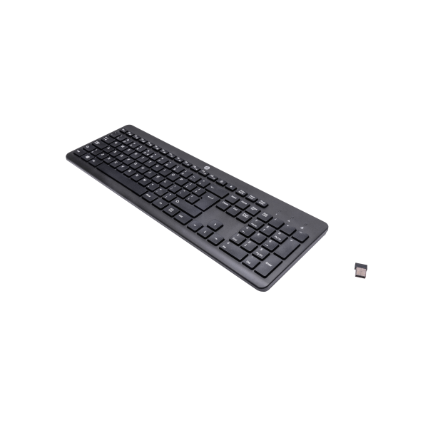 HP Tastiera wireless 230 (230 Wireless Keyboard Black - 230, Full-size [100%], RF - Wireless, Membrane, Black - Warranty: 3M)Hp3L1E7AA#ABB