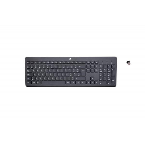 HP Tastiera wireless 230 (230 Wireless Keyboard Black - 230, Full-size [100%], RF - Wireless, Membrane, Black - Warranty: 3M)Hp3L1E7AA#ABB
