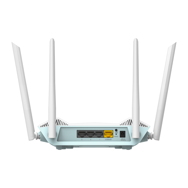 D-Link R15 router wireless Gigabit Ethernet Dual-band [2.4 GHz/5 GHz] Bianco (D-Link R15 - Router wireless switch a 3 porte - 1GbE - Wi-Fi 6 - Dual Band)D-linkR15