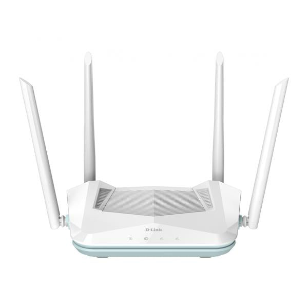D-Link R15 router wireless Gigabit Ethernet Dual-band [2.4 GHz/5 GHz] Bianco (D-Link R15 - Router wireless switch a 3 porte - 1GbE - Wi-Fi 6 - Dual Band)D-linkR15