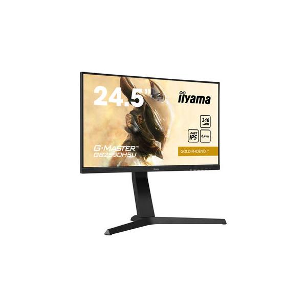 Iiyama G-MASTER GB2590HSU-B1 Monitor PC 62,2 cm [24.5] 1920 x 1080 Pixel Full HD LED Nero (24.5 G-Master GB2590HSU-B1 Monitor - 24.5 Black G-Master Gold Phoenix Gaming Monitor Height Adjustable DisplayPort USB and HDMI)IiyamaGB2590HSU-B1