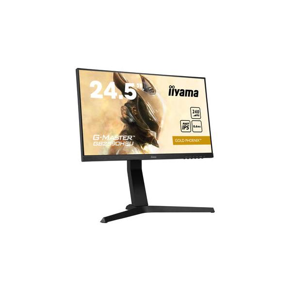 Iiyama G-MASTER GB2590HSU-B1 Monitor PC 62,2 cm [24.5] 1920 x 1080 Pixel Full HD LED Nero (24.5 G-Master GB2590HSU-B1 Monitor - 24.5 Black G-Master Gold Phoenix Gaming Monitor Height Adjustable DisplayPort USB and HDMI)IiyamaGB2590HSU-B1