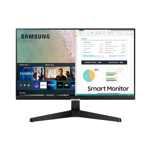 Samsung LS24AM506NU Monitor PC 61 cm [24] 1920 x 1080 Pixel Full HD Nero (SAM FHD SMART MON 24INCH SMART HUB)Samsung8806092296527LS24AM506NUXXU