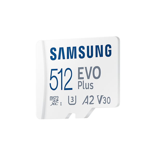 Samsung EVO Plus 512 GB MicroSDXC UHS-I Classe 10 (microSD EVO PLUS 512GB - Class10 Read up to 130MB/s - Warranty: 12M)Samsung8806092411173MB-MC512KA/EU