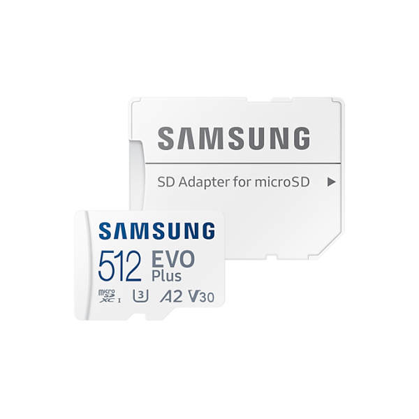 Samsung EVO Plus 512 GB MicroSDXC UHS-I Classe 10 (microSD EVO PLUS 512GB - Class10 Read up to 130MB/s - Warranty: 12M)Samsung8806092411173MB-MC512KA/EU