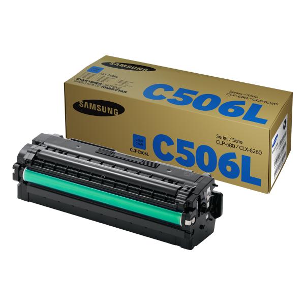 Samsung CLT-C506L cartuccia toner 1 pz Originale Ciano (Cyan for CLP-680ND/CLX-6260 - Warranty: 12M)SamsungCLT-C506L/ELS