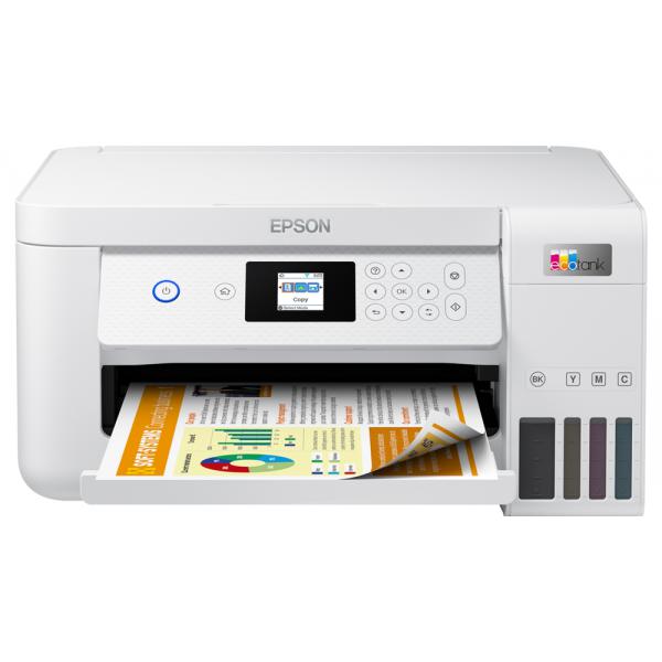 Epson EcoTank ET-2856 Ad inchiostro A4 5760 x 1440 DPI 33 ppm Wi-Fi (Epson EcoTank ET-2856 ET 2856 ET2856 - Multifunction printer - colour - ink-jet - refillable - A4 [media] - up to 10.5 ppm [printing] - 100 sheets - USB, Wi-Fi - white)Epson87159466...