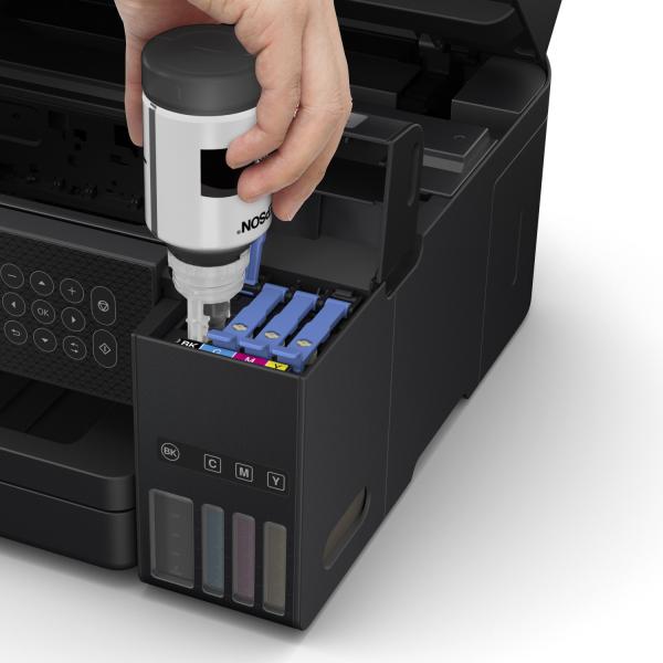 Epson EcoTank ET-3850 Ad inchiostro A4 4800 x 1200 DPI 33 ppm Wi-Fi (Epson EcoTank ET-3850 ET 3850 ET3850 - Multifunction printer - colour - ink-jet - refillable - A4 [media] - up to 15.5 ppm [printing] - 250 sheets - USB, LAN, Wi-Fi - black)Epson871...