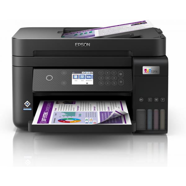 Epson EcoTank ET-3850 Ad inchiostro A4 4800 x 1200 DPI 33 ppm Wi-Fi (Epson EcoTank ET-3850 ET 3850 ET3850 - Multifunction printer - colour - ink-jet - refillable - A4 [media] - up to 15.5 ppm [printing] - 250 sheets - USB, LAN, Wi-Fi - black)Epson871...