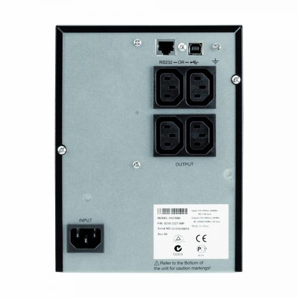 Eaton 5SC500IBS gruppo di continuità [UPS] A linea interattiva 0,5 kVA 350 W 4 presa[e] AC (Eaton 5SC 500i - UPS - AC 220/230/240 V - 350 Watt - 500 VA - 1-phase - 9 Ah - RS-232, USB - output connectors: 4 - black)Eaton35533406203935SC500IBS