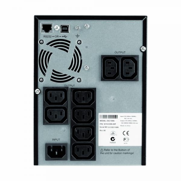 Eaton 5SC1000IBS gruppo di continuità [UPS] A linea interattiva 1 kVA 700 W 8 presa[e] AC (Eaton 5SC 1000i - UPS - AC 220/230/240 V - 700 Watt - 1000 VA - 1-phase - 9 Ah - RS-232, USB - output connectors: 8 - black)Eaton35533406203795SC1000IBS