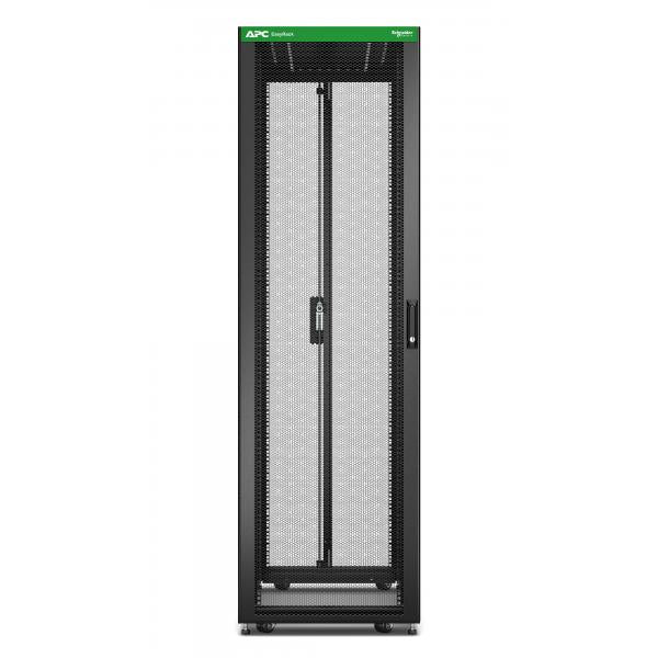 APC Easy Rack 600mm/42U/1000mm , with Roof, Side panel Rack indipendenti Nero (EASY RACK 600MM/42U/1000MM WITH - ROOF SIDE PANEL CASTORS FEET)Apc0731304433170ER6202FP1