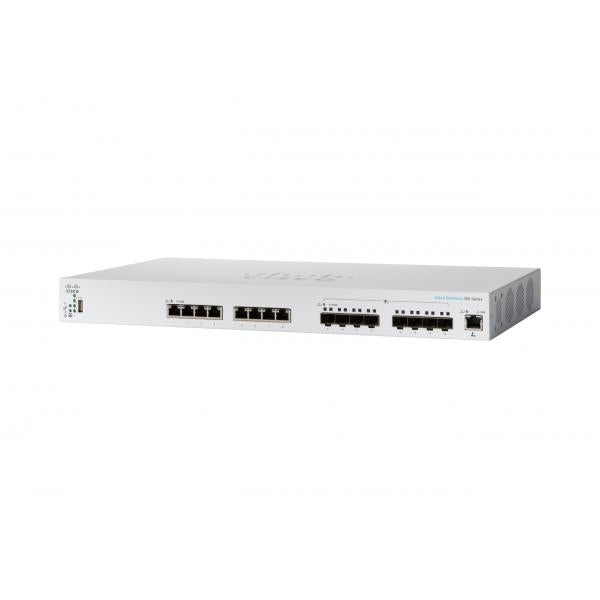 Cisco CBS350 Gestito L3 10G Ethernet [100/1000/10000] 1U Nero, Grigio (Cisco Business 350 Series CBS350-16XTS - Switch - L3 - Managed - 8 x 10GBase-T + 8 x 10 Gigabit SFP+ - rack-mountable)Cisco0889728358491CBS350-16XTS-UK