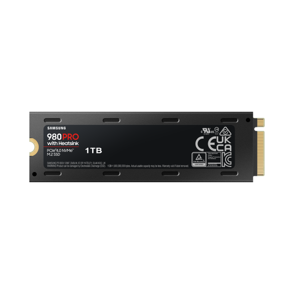 Samsung 980 PRO 1 TB M.2 PCI Express 4.0 NVMe V-NAND MLC (M.2 980 PRO HEATSINK 1TB)SamsungMZ-V8P1T0CW