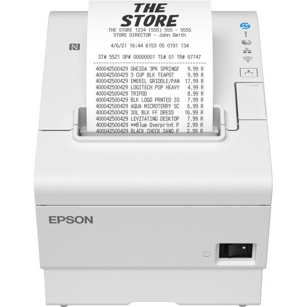 EPSON TM-T88VI (111) Stampante Termica POS 180 x 180 DPI Ethernet / USB 2.0 Colore Nero871594669707901C31CJ57111
