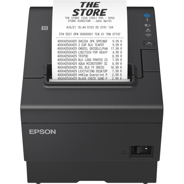 Epson TM-T88VII [132]: USB, Ethernet, PoweredUSB, Black (TM-T88VII [132]: USB ETHERNET - POWEREDUSB BLACK)EpsonC31CJ57132