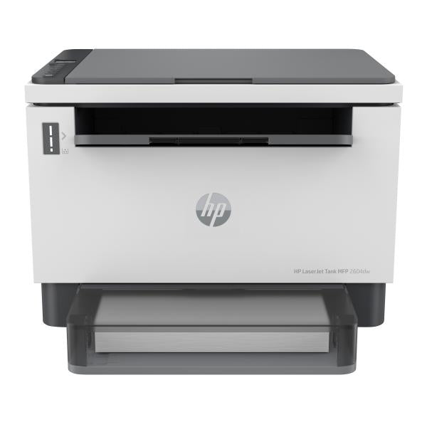 HP LaserJet Tank 2604dw Wireless Multifunction Bianco e nero Stampante, Fotocopiatrice, scanner; Fronte/retro (Laserjet Tank Mfp 2604Dw - Printer, Black And White, - Printer For Business, Wireless Two-Sided Printing Scan To Email Scan To Pdf - Warran...