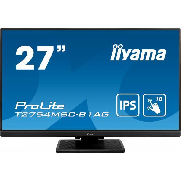 Iiyama ProLite T2754MSC-B1AG Monitor PC 68,6 cm [27] 1920 x 1080 Pixel Full HD LED Touch screen Multi utente Nero (iiyama ProLite T2754MSC-B1AG 27' Touch Screen Display)Iiyama4948570118632T2754MSC-B1AG