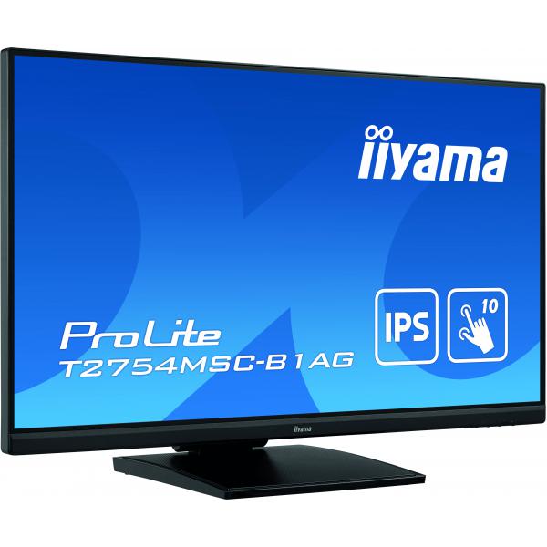 Iiyama ProLite T2754MSC-B1AG Monitor PC 68,6 cm [27] 1920 x 1080 Pixel Full HD LED Touch screen Multi utente Nero (iiyama ProLite T2754MSC-B1AG 27' Touch Screen Display)Iiyama4948570118632T2754MSC-B1AG