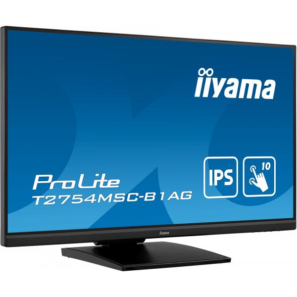 Iiyama ProLite T2754MSC-B1AG Monitor PC 68,6 cm [27] 1920 x 1080 Pixel Full HD LED Touch screen Multi utente Nero (iiyama ProLite T2754MSC-B1AG - LED-Sk? LEADTIME7DAYS:leadtime of 7 days)IiyamaT2754MSC-B1AG