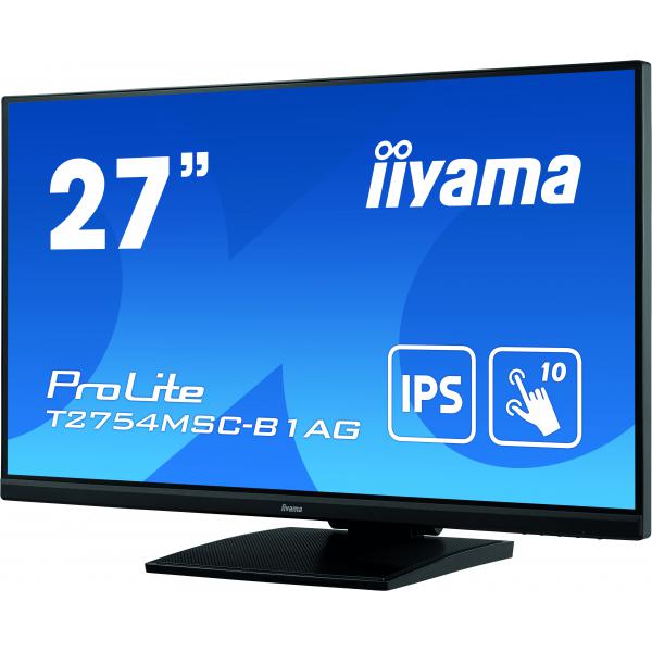 Iiyama ProLite T2754MSC-B1AG Monitor PC 68,6 cm [27] 1920 x 1080 Pixel Full HD LED Touch screen Multi utente Nero (iiyama ProLite T2754MSC-B1AG 27' Touch Screen Display)Iiyama4948570118632T2754MSC-B1AG