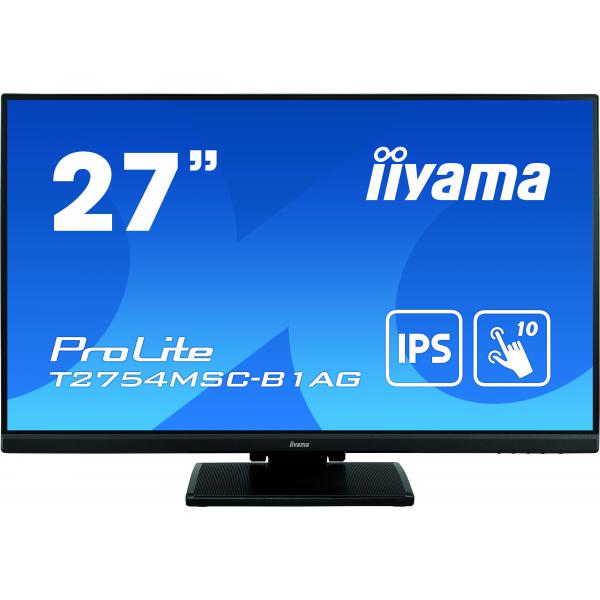 Iiyama ProLite T2754MSC-B1AG Monitor PC 68,6 cm [27] 1920 x 1080 Pixel Full HD LED Touch screen Multi utente Nero (iiyama ProLite T2754MSC-B1AG 27' Touch Screen Display)Iiyama4948570118632T2754MSC-B1AG