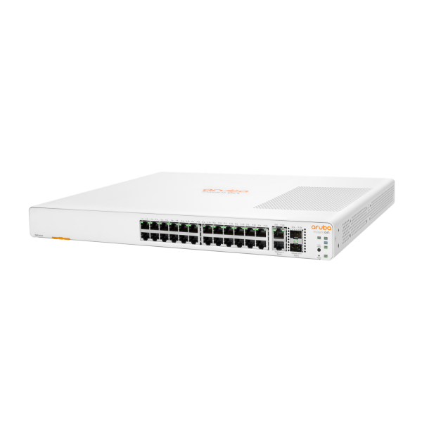 HPE Aruba Networking Networking Instant On Switch 24p Gigabit 2p 10GBT 2p SFP+ 1960 (Aruba Instant On 1960 24G 2XGT 2SFP+ Switch)HpeJL806A