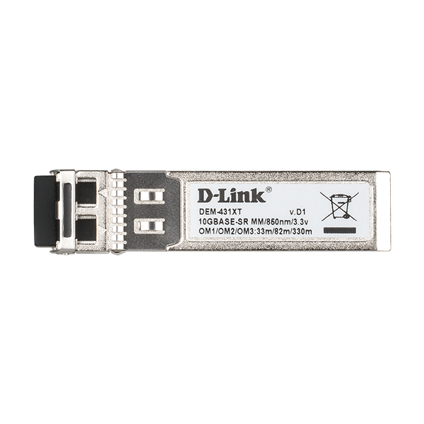 D-Link DEM-431XT modulo del ricetrasmettitore di rete Fibra ottica 10000 Mbit/s SFP+ 850 nm (D-Link 10GBase-SR SFP+ Transceiver, 80/300m)D-linkDEM-431XT